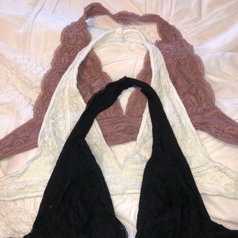 Set of Three Urban Outfitters Halter Bralettes